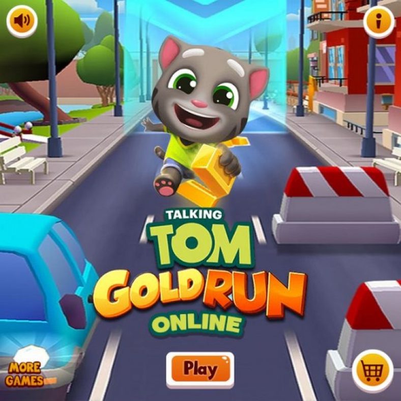  Game mèo Tom chạy đua ăn vàng- Game online nhanh tay nhanh mắt